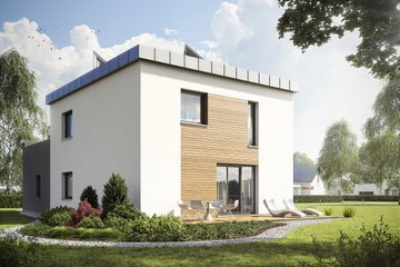  Projekt domu eko Typowy 23 (KKE1023) - projekt domu z pełnym piętrem - Zdjęcie 2