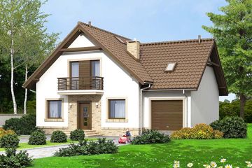  Projekt domu Tamarillo 3 G1 (WOF1092) - projekt domu parterowego z poddaszem - Zdjęcie 1