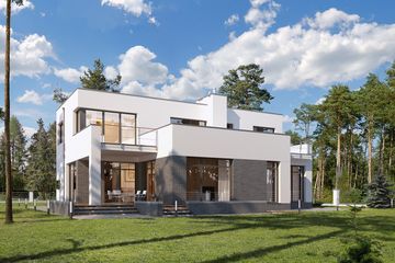  Projekt domu E-187 (WAX1089) - projekt domu z pełnym piętrem - Zdjęcie 2