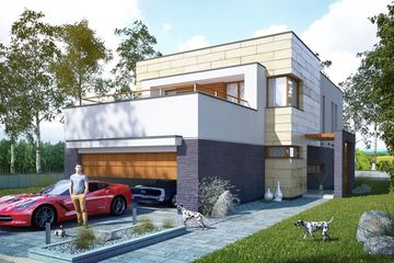  Projekt domu Audax I PG2 (SLS1064) - projekt domu z pełnym piętrem - Zdjęcie 1