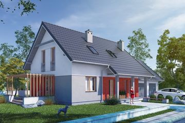  Projekt domu Gracilis I G2 (SLS1066) - projekt domu parterowego z poddaszem - Zdjęcie 1