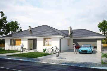  Projekt domu Serus I PG2 (SLS1071) - projekt domu parterowego - Zdjęcie 1