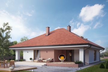  Projekt domu Decyma 8 (BSA2094) - projekt domu parterowego z poddaszem - Zdjęcie 2