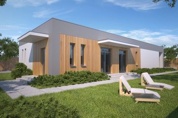  Projekt domu Lancaster IV DCB104c (WOB1644) - projekt domu parterowego - Zdjęcie 2