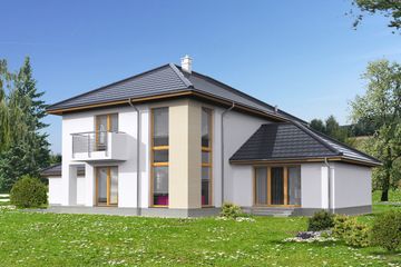  Projekt domu Arbon DCP318 (WOB1637) - projekt domu z pełnym piętrem - Zdjęcie 5