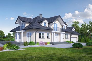  Projekt domu Chmielniki średnie 18 (KRP2010) - projekt domu parterowego z poddaszem - Zdjęcie 1