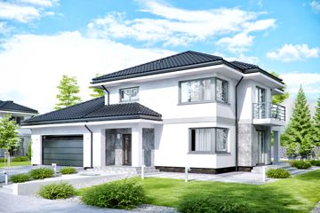  Projekt domu APS 266 + 2G (LUA1377) - projekt domu z pełnym piętrem - Zdjęcie 2