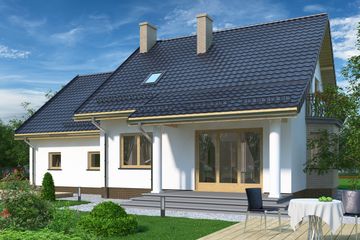  Projekt domu APS 261 + 2G (LUA1389) - projekt domu parterowego z poddaszem - Zdjęcie 2