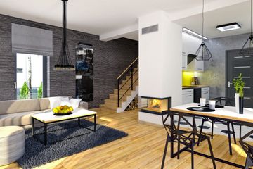  Projekt domu Eco 4 z garażem 1-st. [A] (WRF1481) - projekt domu z pełnym piętrem - Zdjęcie 4