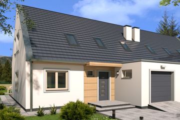  Projekt domu Vivien a - segment p (WRD2656) - projekt domu parterowego z poddaszem - Zdjęcie 2