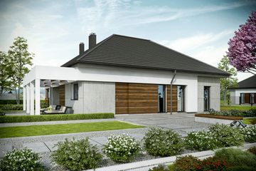  Projekt domu HomeKoncept 39 (KRX1044) - projekt domu parterowego - Zdjęcie 3