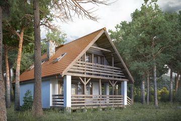  Projekt domu Takt 5 (BSA2095) - projekt domu parterowego z poddaszem - Zdjęcie 2