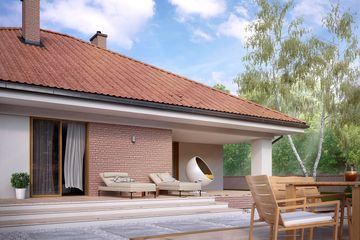  Projekt domu Decyma 8 (BSA2094) - projekt domu parterowego z poddaszem - Zdjęcie 4