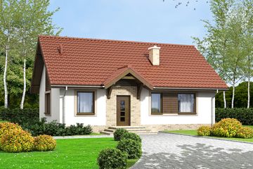  Projekt domu Arnika (WOF1094) - projekt domu parterowego - Zdjęcie 1