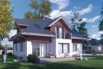  Projekt domu Acer I G2 (SLS1073) - projekt domu parterowego z poddaszem - Zdjęcie 2