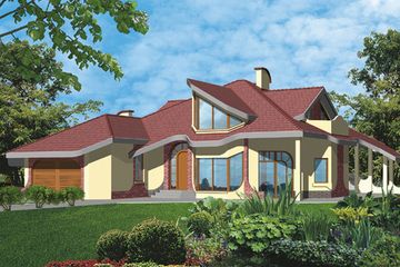  Projekt domu Jaspis 2 (WAL1007) - projekt domu parterowego z poddaszem - Zdjęcie 4