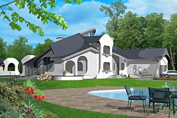  Projekt domu Flamenco (WAL1011) - projekt domu parterowego z poddaszem - Zdjęcie 4