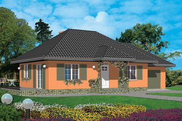  Projekt domu Grzegorz (WAB1004) - projekt domu parterowego - Zdjęcie 2