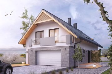  Projekt domu Amarylis 3 (BSA2096) - projekt domu parterowego z poddaszem - Zdjęcie 1