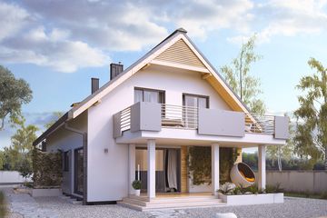  Projekt domu Amarylis 3 (BSA2096) - projekt domu parterowego z poddaszem - Zdjęcie 2