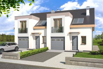  Projekt domu Emil zestaw 2 segmentów LL+PL (WRD2668) - projekt domu parterowego z poddaszem - Zdjęcie 1