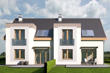  Projekt domu Emil zestaw 2 segmentów LL+PL (WRD2668) - projekt domu parterowego z poddaszem - Zdjęcie 2