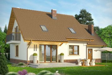  Projekt domu Natura (WRN1361) - projekt domu parterowego z poddaszem - Zdjęcie 2