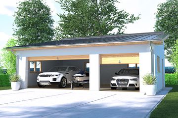  Projekt garażu APG 2E garaż (WRD2676) - projekt garażu parterowego - Zdjęcie 1