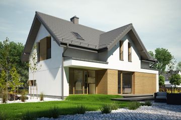  Projekt domu Dla Marzycieli 1 (KKD1006) - projekt domu parterowego z poddaszem - Zdjęcie 1