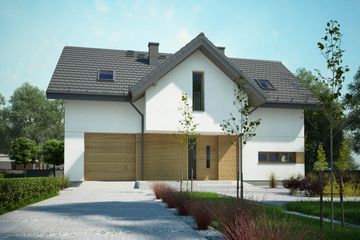  Projekt domu Dla Marzycieli 1 (KKD1006) - projekt domu parterowego z poddaszem - Zdjęcie 2