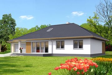  Projekt domu Verona DCB124 (WOB1649) - projekt domu parterowego - Zdjęcie 3