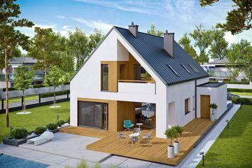  Projekt domu Riko III G2 energo (WRC2658) - projekt domu parterowego z poddaszem - Zdjęcie 3