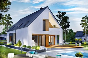  Projekt domu Riko III G2 energo (WRC2658) - projekt domu parterowego z poddaszem - Zdjęcie 4