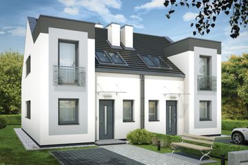  Projekt domu Emilia - dwulokalowy pl+p (WRD2679) - projekt domu parterowego z poddaszem - Zdjęcie 1