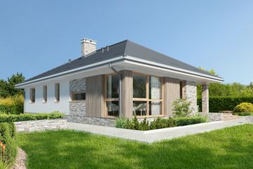  Projekt domu Phoenix LMB123 (WRB1579) - projekt domu parterowego - Zdjęcie 6