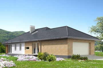 Projekt domu Verona II DCB124a (WOB1650) - projekt domu parterowego - Zdjęcie 1