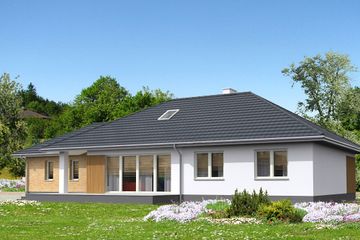  Projekt domu Verona II DCB124a (WOB1650) - projekt domu parterowego - Zdjęcie 3