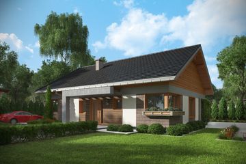  Projekt domu Asteria (1573) (KRD2722) - projekt domu parterowego - Zdjęcie 1
