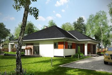  Projekt domu Walery (1576) (KRD2725) - projekt domu parterowego - Zdjęcie 4