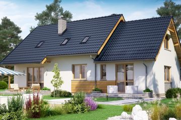  Projekt domu BS-07 dwulokalowy (JGC1154) - projekt domu parterowego z poddaszem - Zdjęcie 3