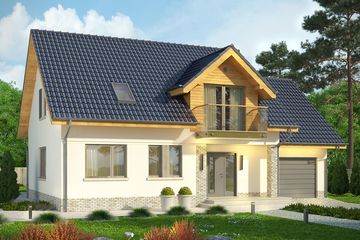  Projekt domu Wierzba (WRN1365) - projekt domu parterowego z poddaszem - Zdjęcie 2