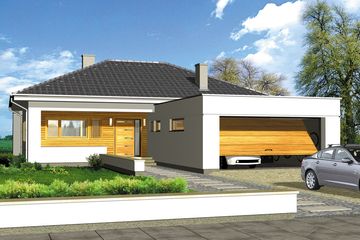  Projekt domu Adonis II (WRH1211) - projekt domu parterowego - Zdjęcie 2