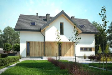  Projekt domu Dla Marzycieli 2 (KKD1007) - projekt domu parterowego z poddaszem - Zdjęcie 1