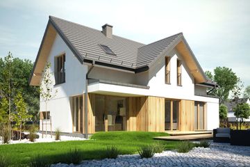  Projekt domu Dla Marzycieli 2 (KKD1007) - projekt domu parterowego z poddaszem - Zdjęcie 2