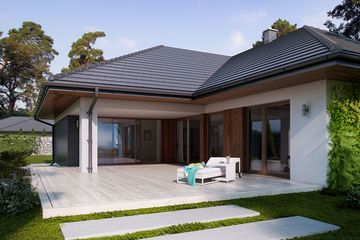  Projekt domu Goran 2 (BSE1101) - projekt domu parterowego z poddaszem - Zdjęcie 2