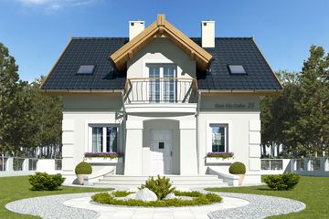  Projekt domu Szafir bez garażu [B] (WRF1575) - projekt domu parterowego z poddaszem - Zdjęcie 3