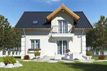  Projekt domu Szafir bez garażu [B] (WRF1575) - projekt domu parterowego z poddaszem - Zdjęcie 4