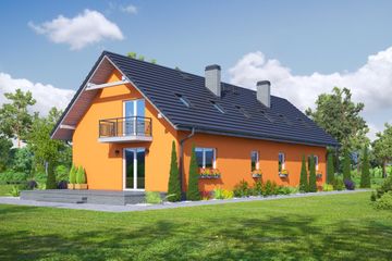  Projekt domu Helenowo ab (KRP2029) - projekt domu parterowego z poddaszem - Zdjęcie 2