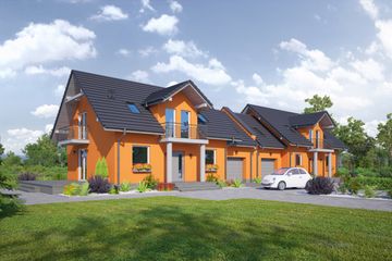  Projekt domu Helenowo abg bliźniak (KRP2030) - projekt domu parterowego z poddaszem - Zdjęcie 1