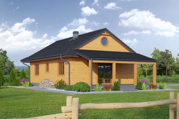  Projekt domu Zawoja 47 dws (KRP2040) - projekt domu parterowego - Zdjęcie 2